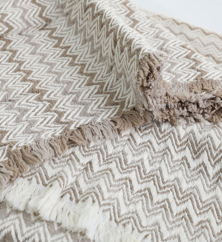 Julia Herringbone Cotton Throw