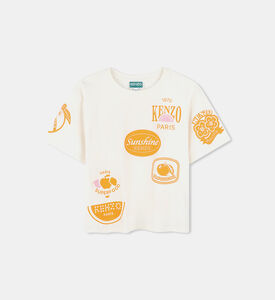 تيشيرت بأكمام قصيرة مستوحى من الفاكهة