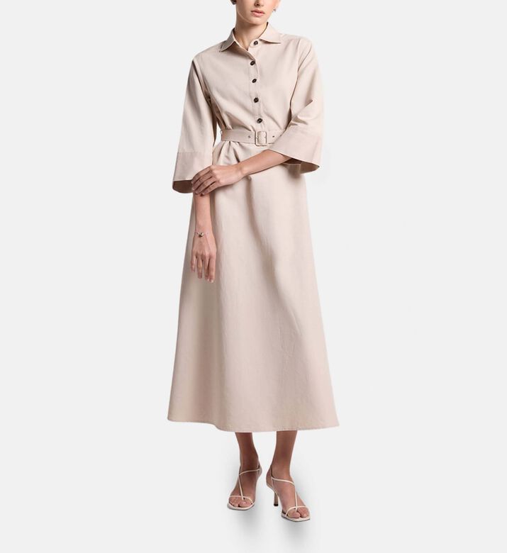 Carter and White Beatrice Maxi Shirt Dress, Model View