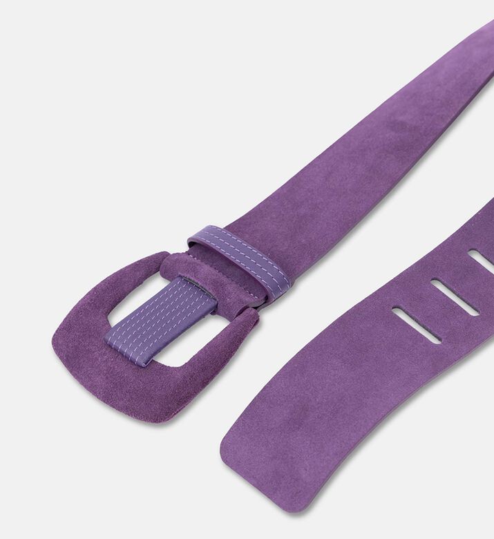 Luisa Spagnoli Dacelide Wide Oversized Cut-out Buckle Suede Belt, Packshot View