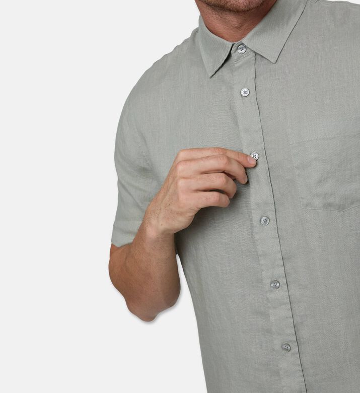 Vince Patch Pocket Button Closure Shirt, Model View