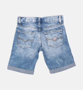 Logo-embroidery Regular-fit Denim Shorts