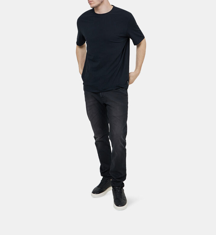 Tapered Drawstring Waist Jeans Tapered Drawstring Waist Jeans