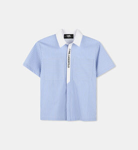 Striped Pattern Short-sleeve Shirt