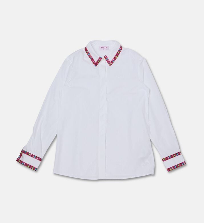 Emilio Pucci Trim-detail Cotton Shirt, Packshot View