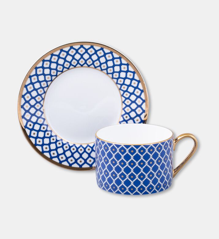 Imperial Cup With Saucer Star, Dark-blue, Packshot View