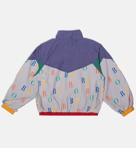 Bobo Choses All-over Multi-colored Logo Color-block Jacket, Packshot View