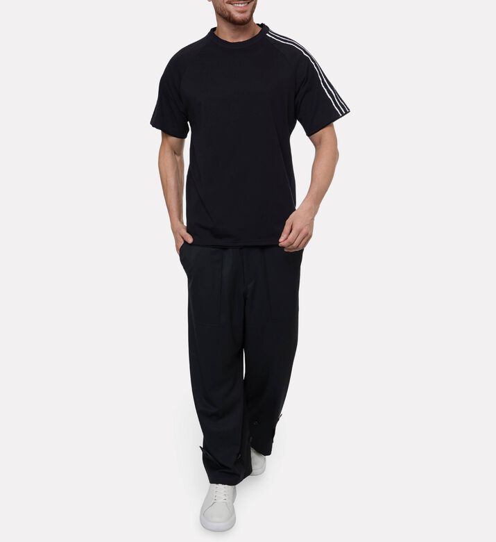 Y-3 Stripe-print Long-sleeve Top, Model View