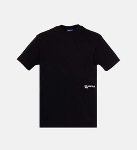 تيشيرت بطبعة شعار شيبوري مصبوغ