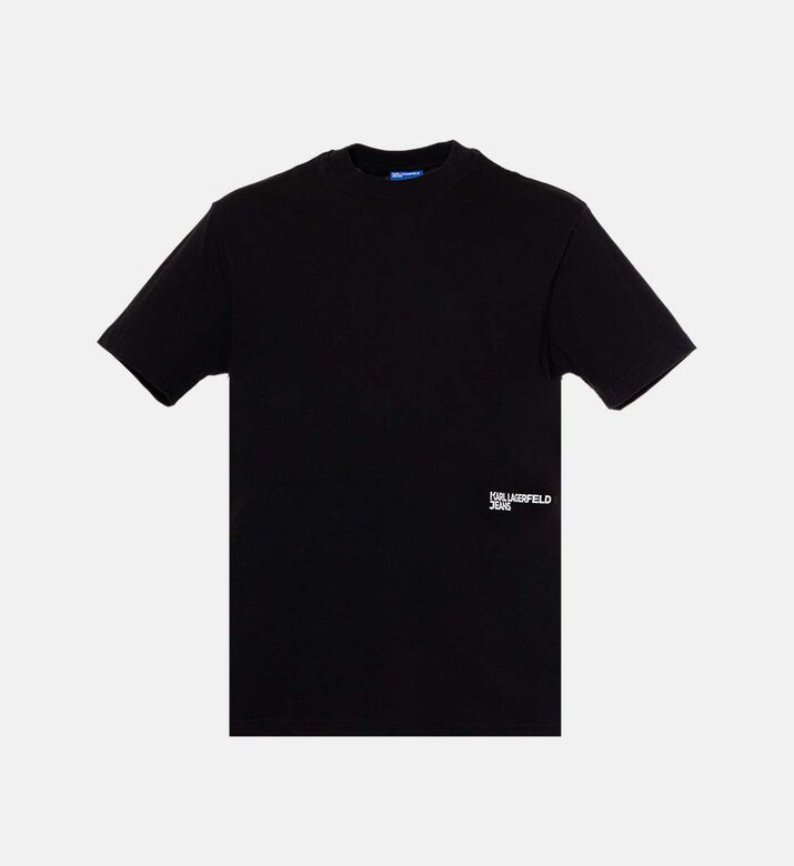 تيشيرت بطبعة شعار شيبوري مصبوغ