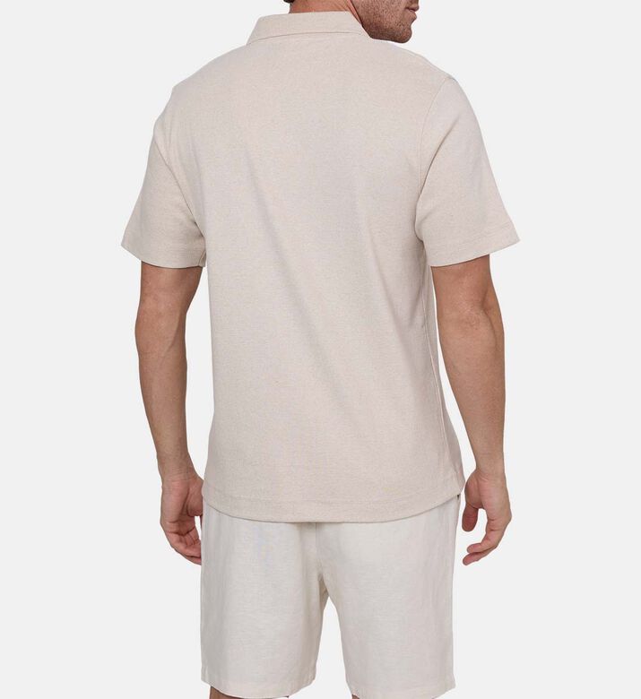 قميص بولو ميغيل فليك قصير الأكمام مضلع