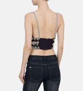 بلوزة كارلي بتصميم صدرية مطرزة