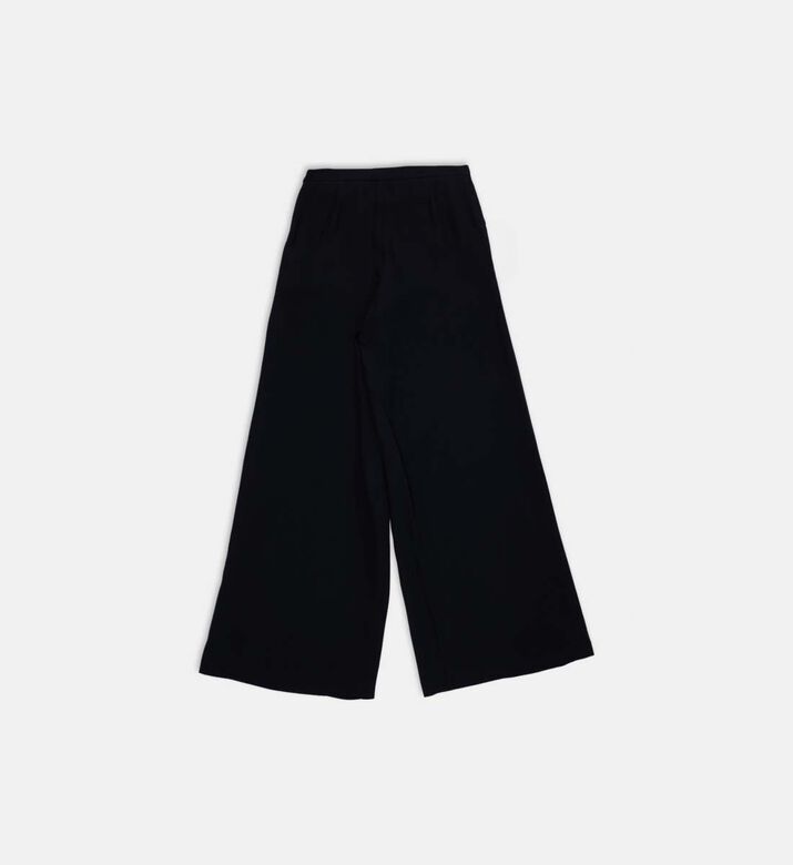Elastic Waistband Wide-leg Pants
