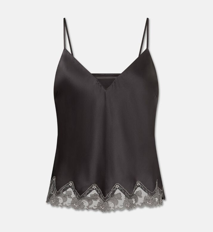 Chantelle Satin Lace-trimmed Camisole, Packshot View