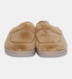 Salvi Flexible Faux-fur Slippers, Brown, Eu-39, Packshot View