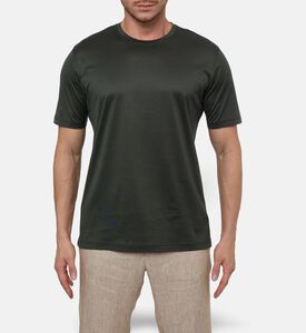 Corneliani Cotton Jersey T-shirt, Green, 56, Model View