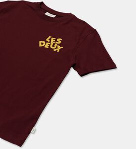 Les Deux Logo Short-sleeve T-shirt, Red, 13-14y, Packshot View
