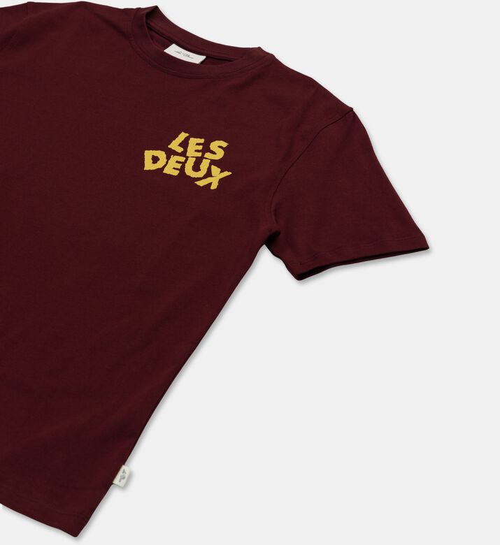 Les Deux Logo Short-sleeve T-shirt, Red, 13-14y, Packshot View