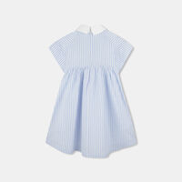 Striped Short-sleeve Dress