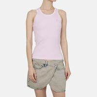 Cotton Logo Ribbed Tank Top