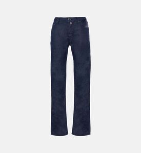 بنطال جينز ضيق بتفصيل وشاح