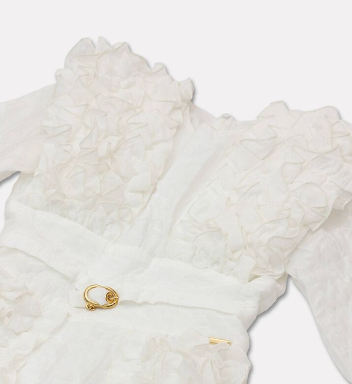 Poca and Poca Short Bell Sleeves Flared Dress, Packshot View