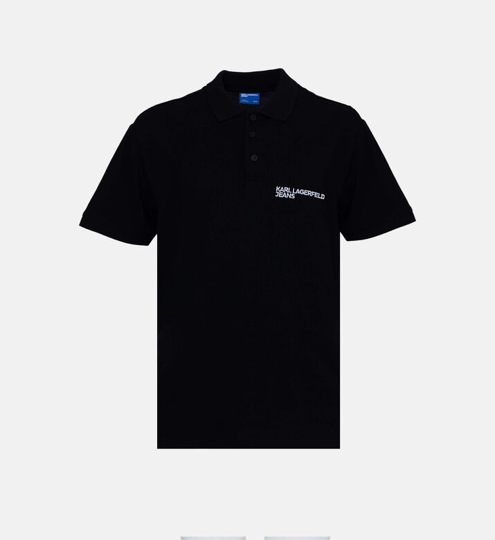 قميص بولو بطبعة شعار كلاسيكية