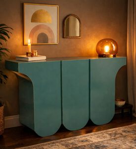 Home Deco and More Timothy Pine Wood Console, Packshot View