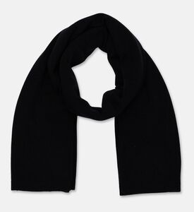 Galeries Lafayette Knit Regular-fit Scarf, Black, Packshot View