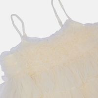 Sleeveless V-neck Ruffle Dress
