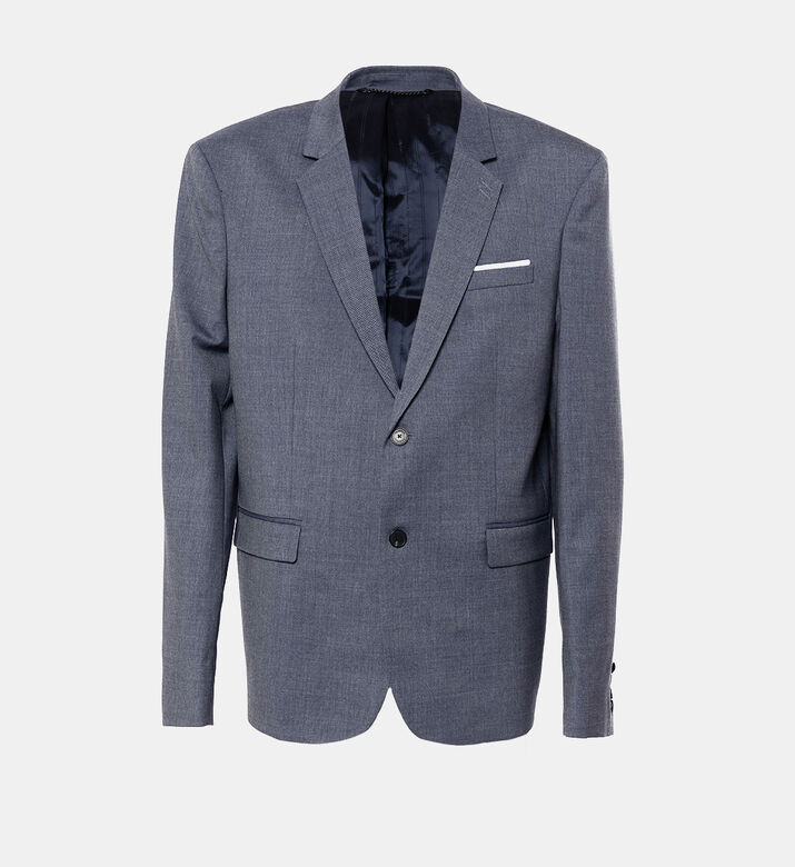Wool Tailored-fit Suit Jacket