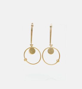 Long Round-shape Turquoise Earrings