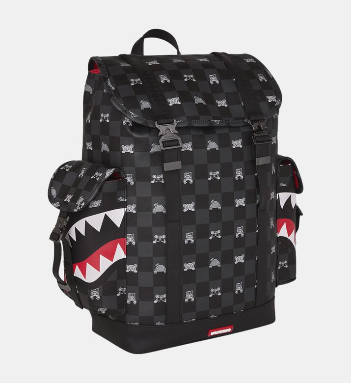 Sprayground Peeking Check Savage Backpack, Packshot View