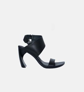 Curved Heel Ankle Strap Sandal