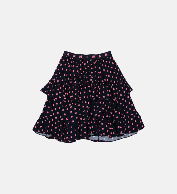 Girl Logo-band Polka-dot Skirt Girl Logo-band Polka-dot Skirt