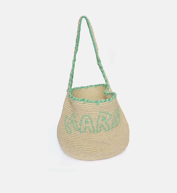 Logo-embroidery Top Handle Bag