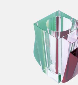 Reflections Raleigh Mint Crystal Vase, Multicolor, Packshot View