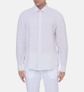 Linen Stripped Button-down Shirt