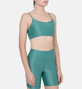 بلوزة بياقة مستديرة بحشوة قابلة للإزالة