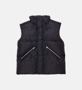 Puffy Sleeveless Regular-fit Vest
