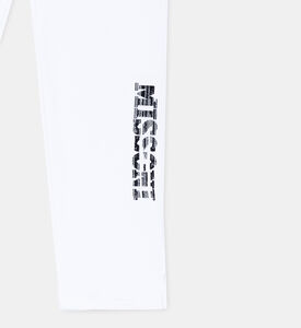 Cotton Logo Straight Legs Jogger