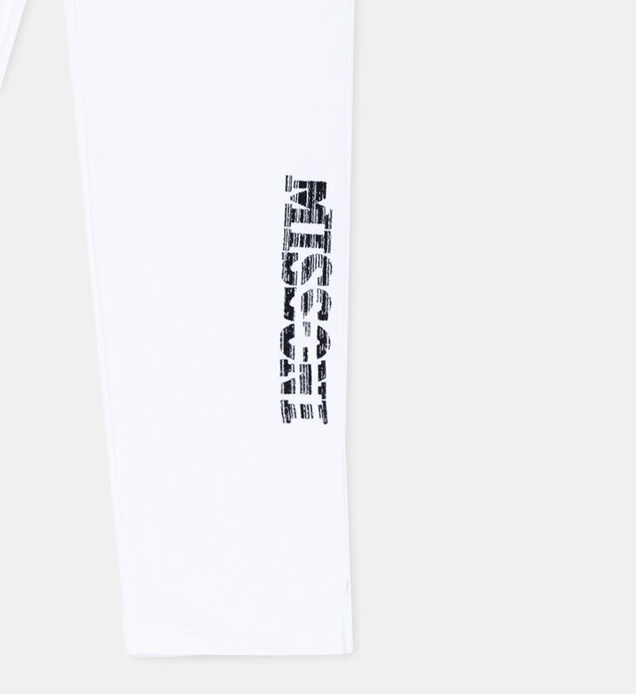 Cotton Logo Straight Legs Jogger