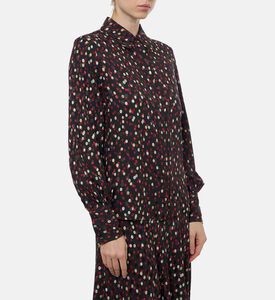Isabel Marant Polka-dot Long-sleeve Shirt, Model View