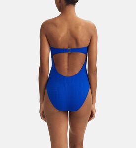 Cable-knit Strapless One-piece Swimsuit Cable-knit Strapless One-piece Swimsuit