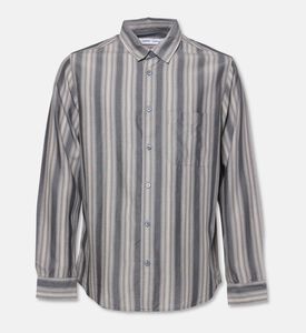 Samsoe Stripe-print Button Closure Patch Pocket Shirt, Packshot View