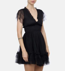 The Kooples Multi-layered A-line Mini Dress, Model View