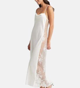 غطاء طويل مطرز بأزهار