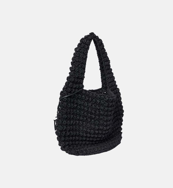 حقيبة بوبكورن من كروشيه بتصميم سلة