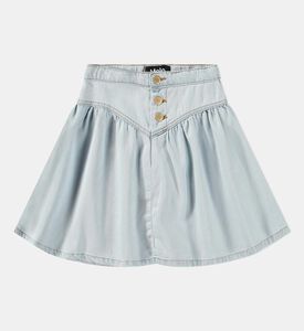 تنورة بيتسي بتصميم انسيابي مبيضة قصيرة