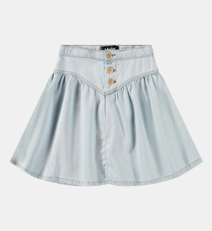Betsy Bleached Drapy Mini Skirt
